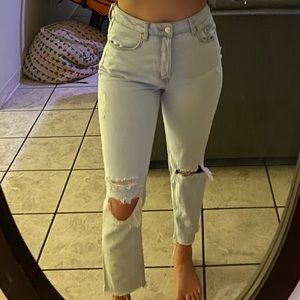 Mom Jeans High waisted Straight leg jeans